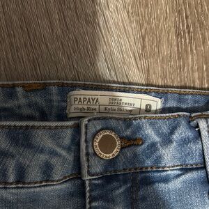 Papaya High-Rise Kylie Skinny Jeans
